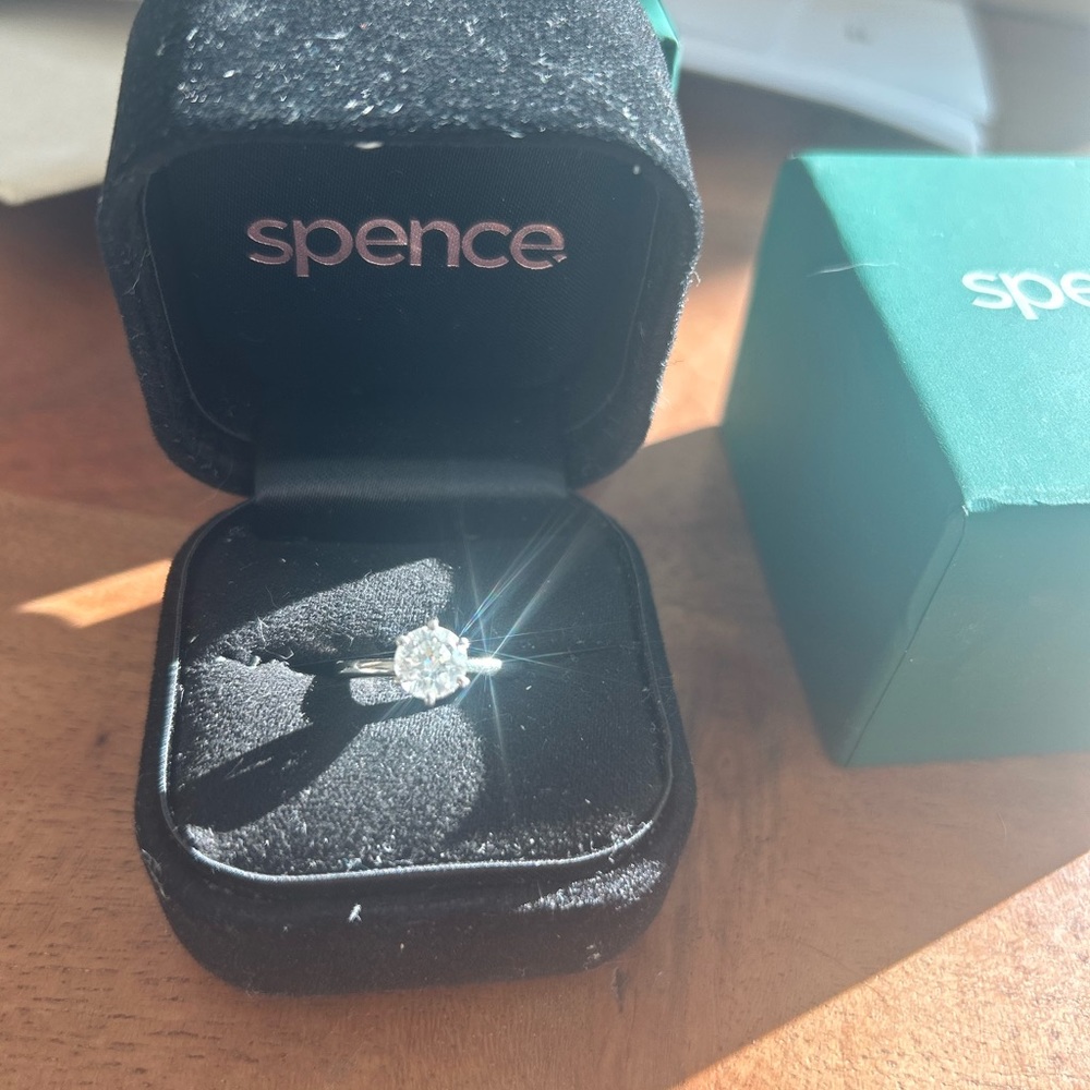 COPY - Lab grown Diamond Ring .88 CT, 19kt white gold